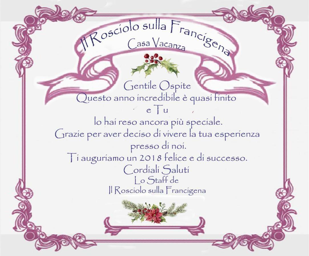 Апартаменты Il Rosciolo Sulla Francigena Формелло Экстерьер фото